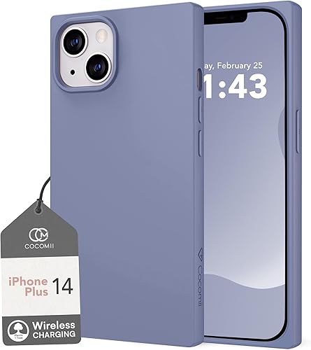 Cocomii - Funda rectangular compatible con iPhone 14 Plus - Silicona suave al tacto, forro de microfibra, para mujeres, niñas, hombres, funda