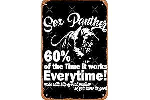 Come at me Sex Panther vintage tin sign