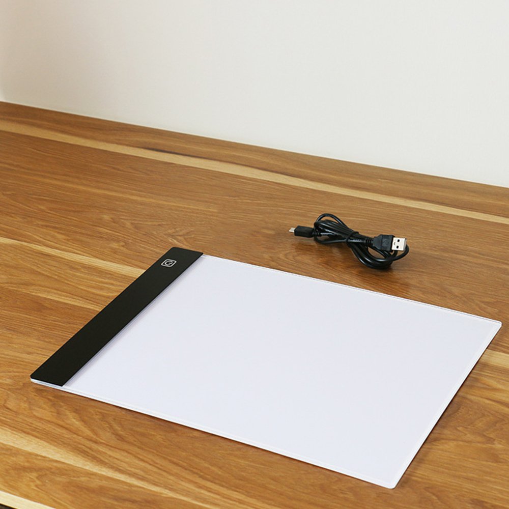 Topchances - Pannello luminoso A4 con luce LED, ultra sottile, USB, per artisti, disegni, schizzi, animazioni