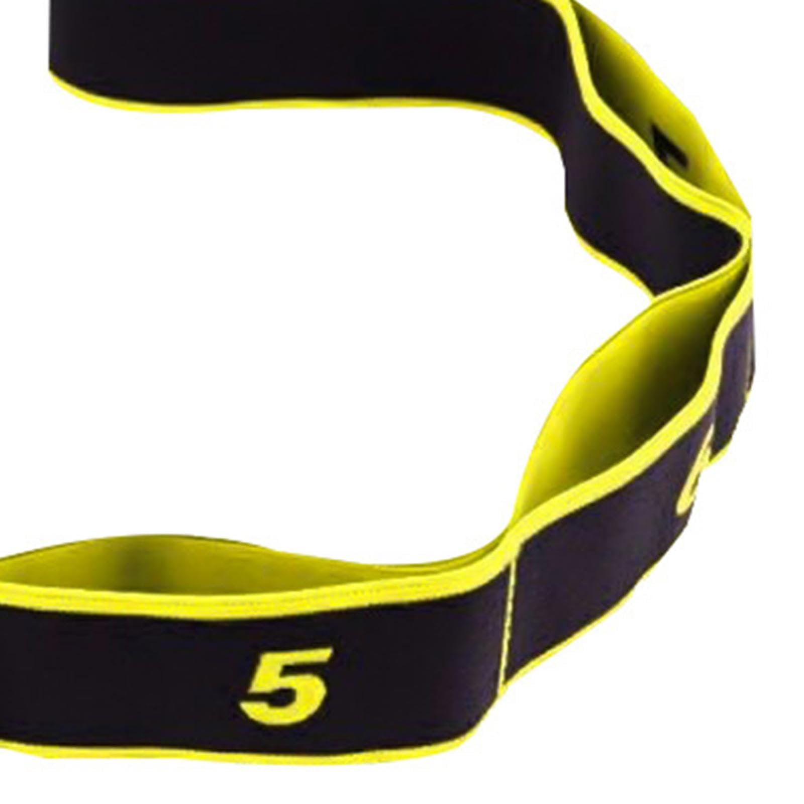8 Segment Yoga Stretch Strap Elastic Strap for Upper Lower Body Leg Shoulder Yellow|Sporting Goods |Resistance Trainers-image-9