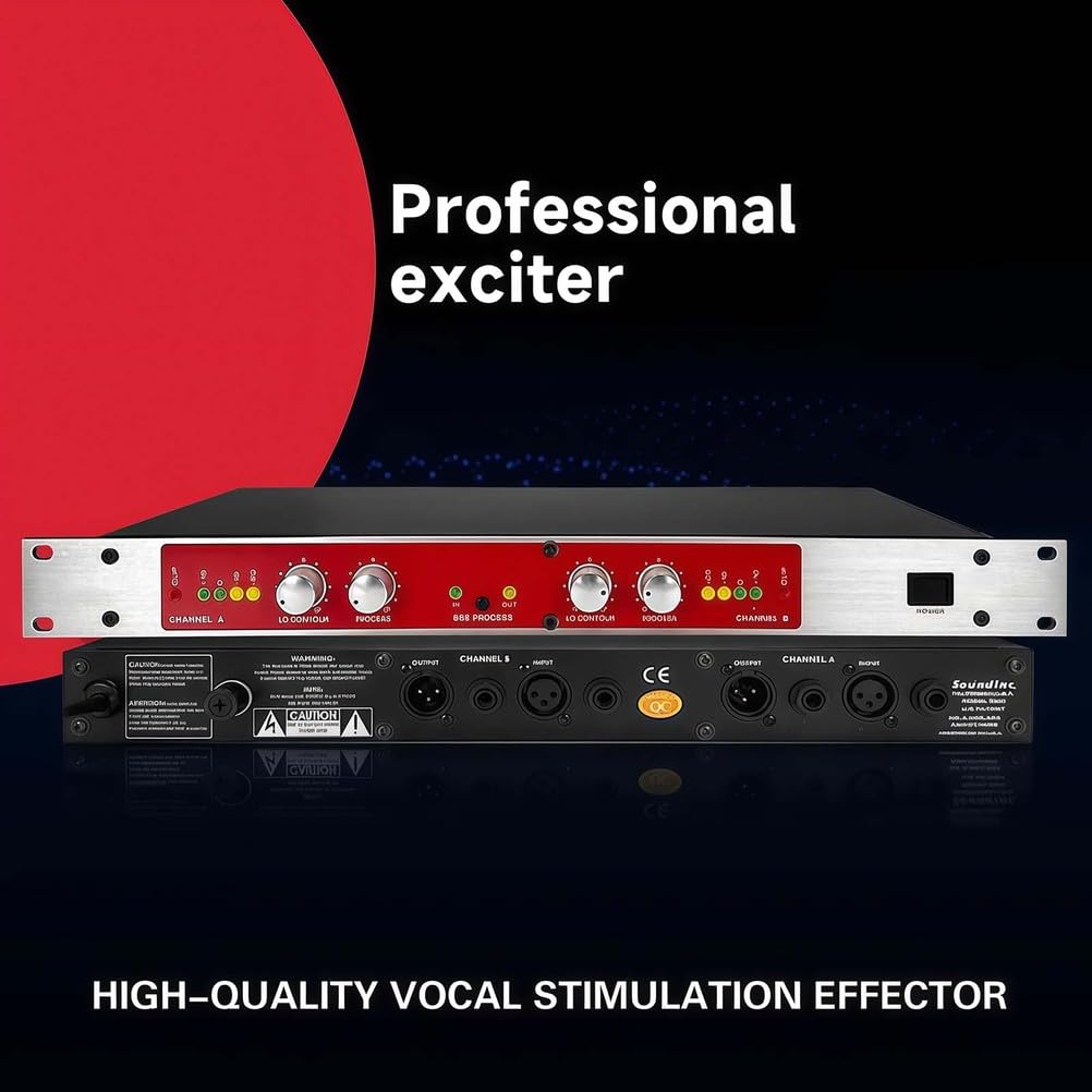 Processore audio professionale con autotune, eccitatore audio e mixer per karaoke, palcoscenico e prestazioni