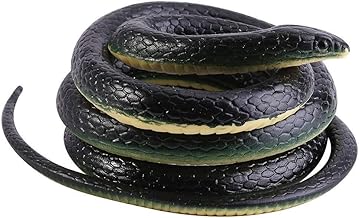 Yosoo Giocattolo Serpente a Sonagli per Scherzo come Pesce d'Aprile di Halloween Decorazioni Accessori Serpente di Plastica di Gomma 130cm, eccellente per ragazzi e ragazze
