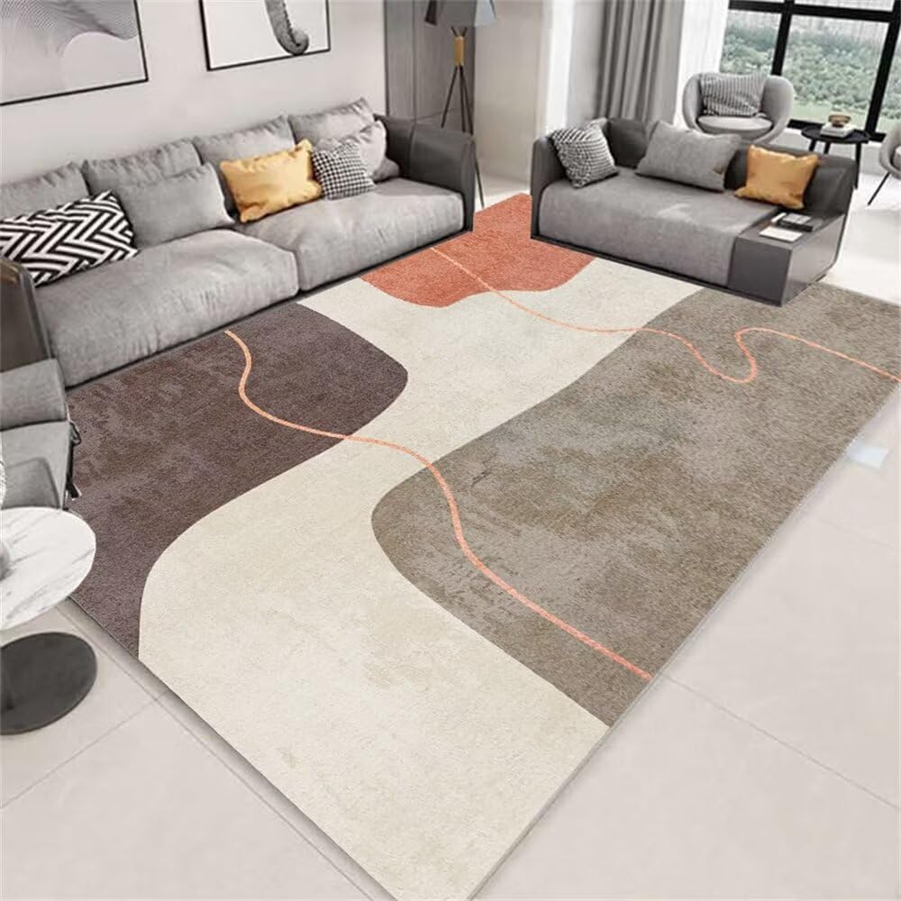 Tapis de chambre adulte gris 60x90cm au design géométrique pour lit ado