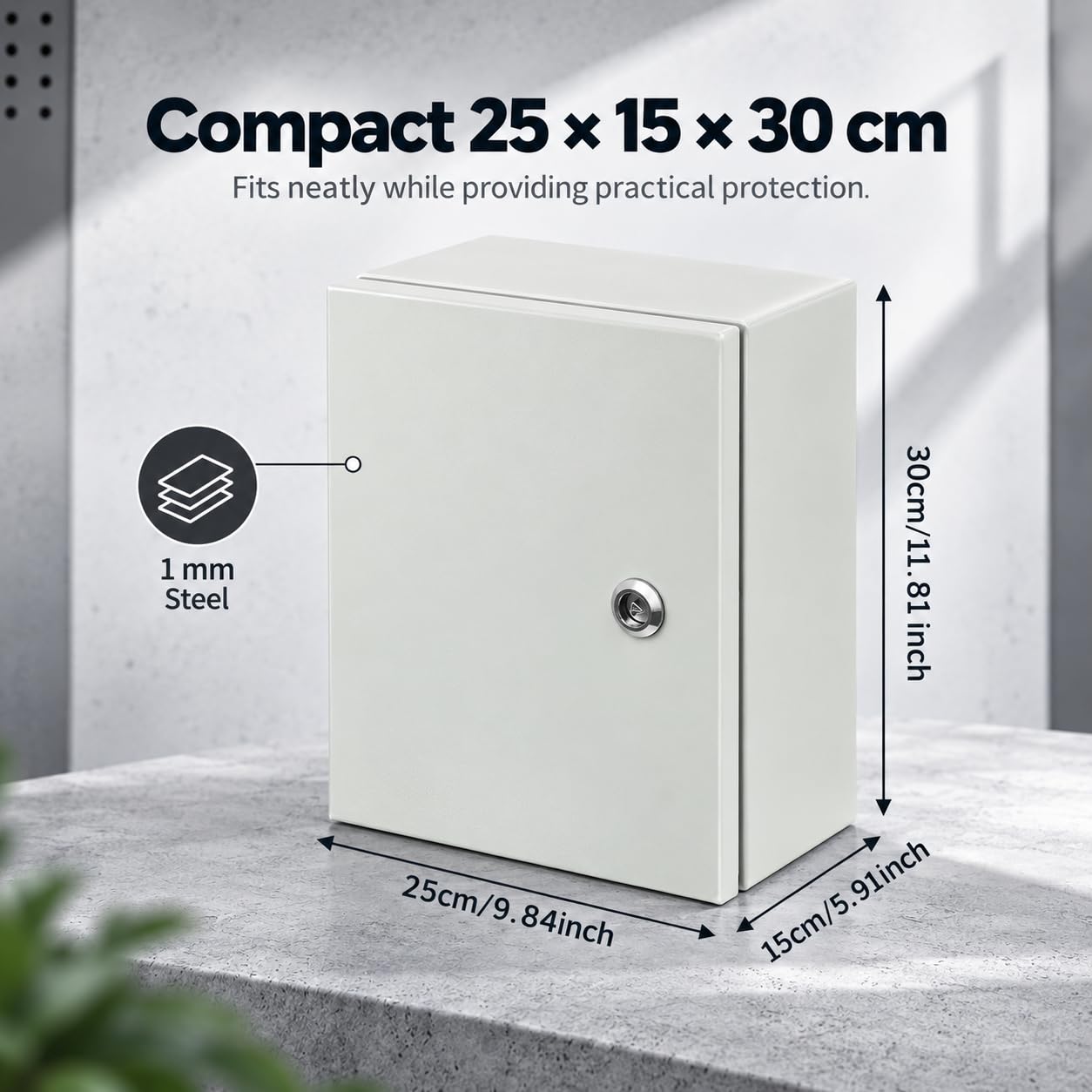 Caja de distribución y caja de distribución de acero IP55
