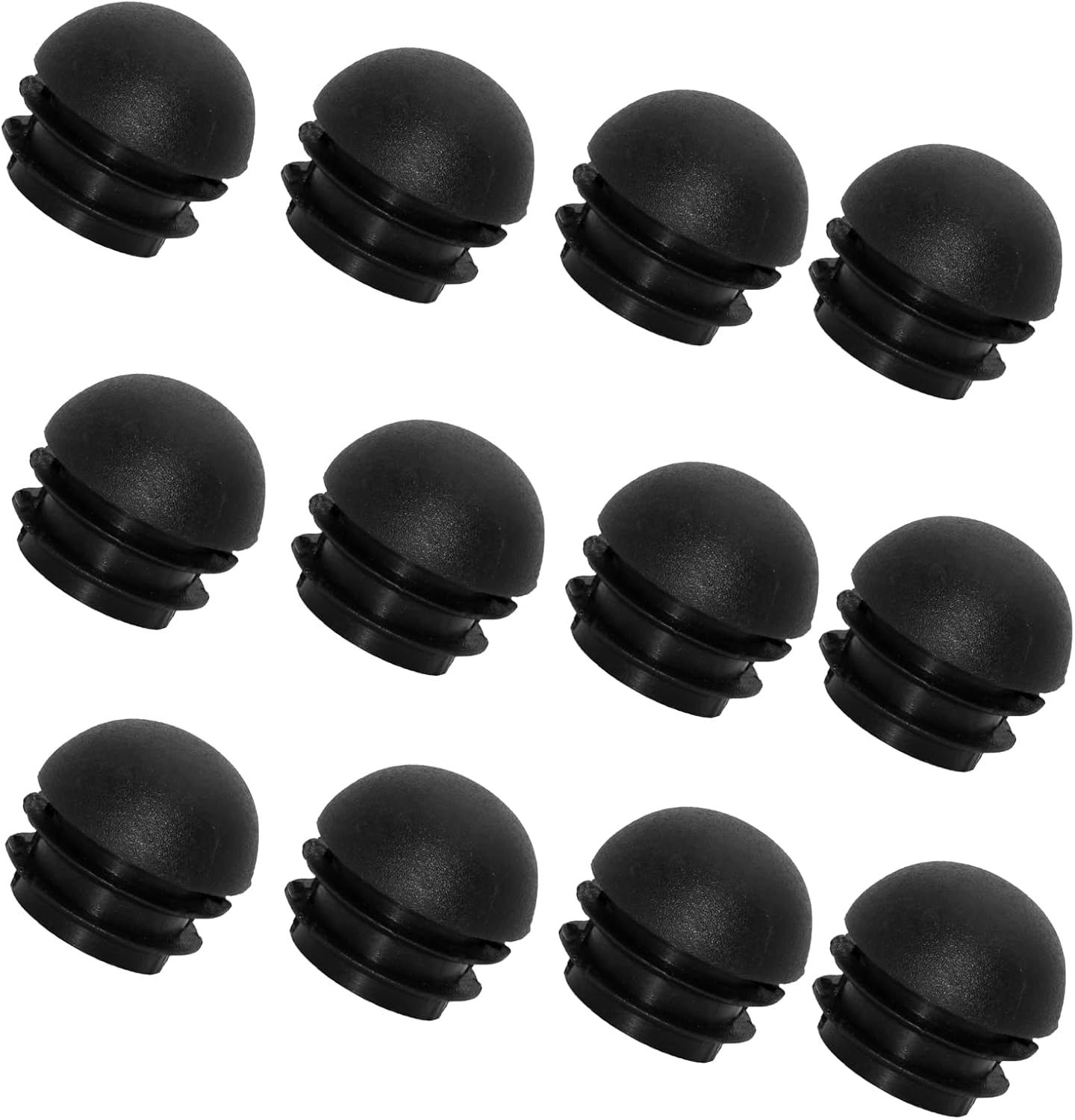 1" Domed Plug Pipe Cap, HANSHILAI 25 mm Black Plastic End Caps Plugs