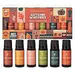 Folkulture Essential Oils for Diffuser | Fall Essential Oils Set of 6x0.34 fl oz | 60 ml Fragrance Oil, Diffusers Oils Fall Scents for Home | Oil Diffusers Fragrances for Diffusers | Pumpkin Spice oil