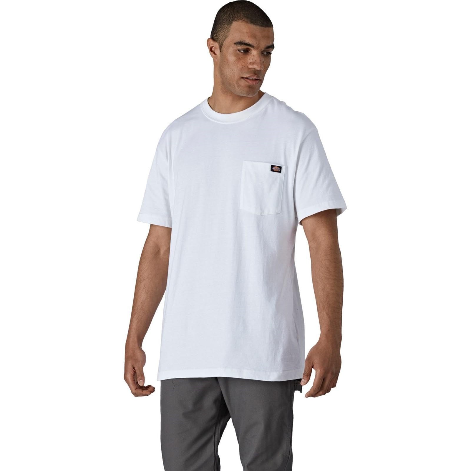 Men's, SS Pocket TEE Relaxed, White, M
