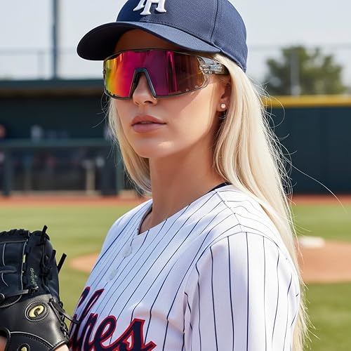 Miniatura 4 de BangLong Gafas de sol deportivas para ciclismo, protección UV400, para pesca, conducción, correr, béisbol, para hombres y mujeres