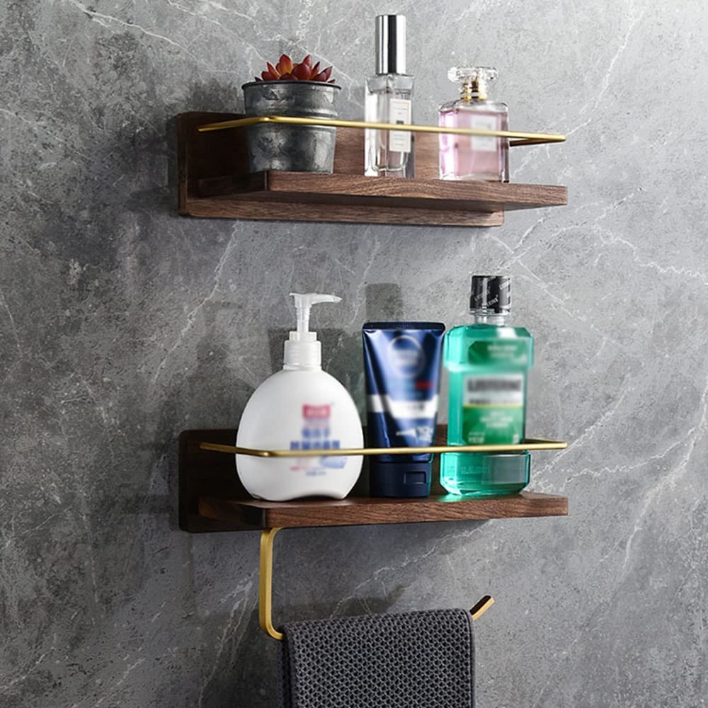 Półka z aluminiowymi haczykami – wiszący stojak na kosmetyki, szampon i ręczniki 30 cm organizer przyprawy kuchenne(30cm)