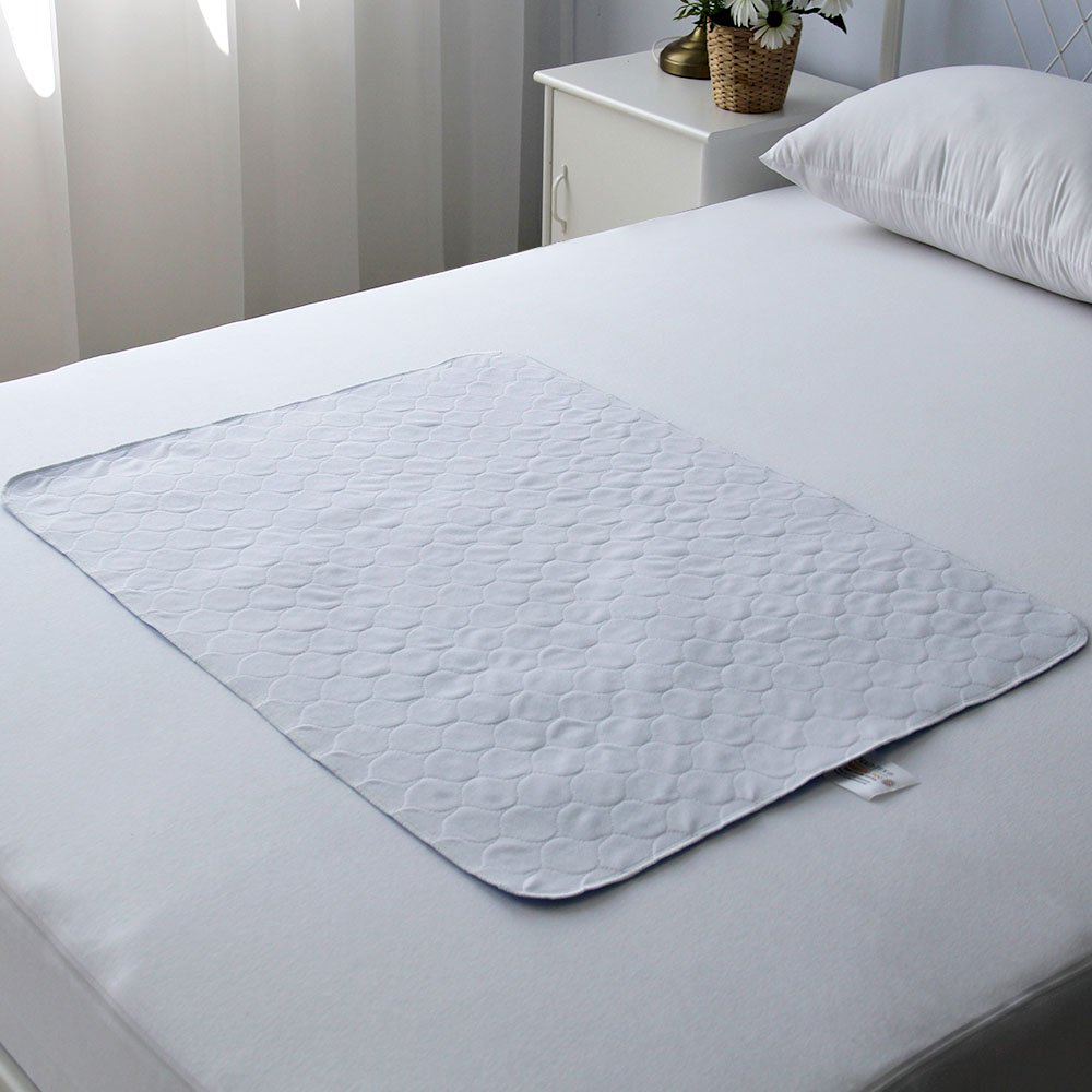 Bedecor 2× Alèse Imperméable 70x90 cm (Bleu) – Tapis de Lit Lavable en Machine, Multi-Couches & Absorbant – Protection Matelas Réutilisable pour Bébé, Enfant, Adulte