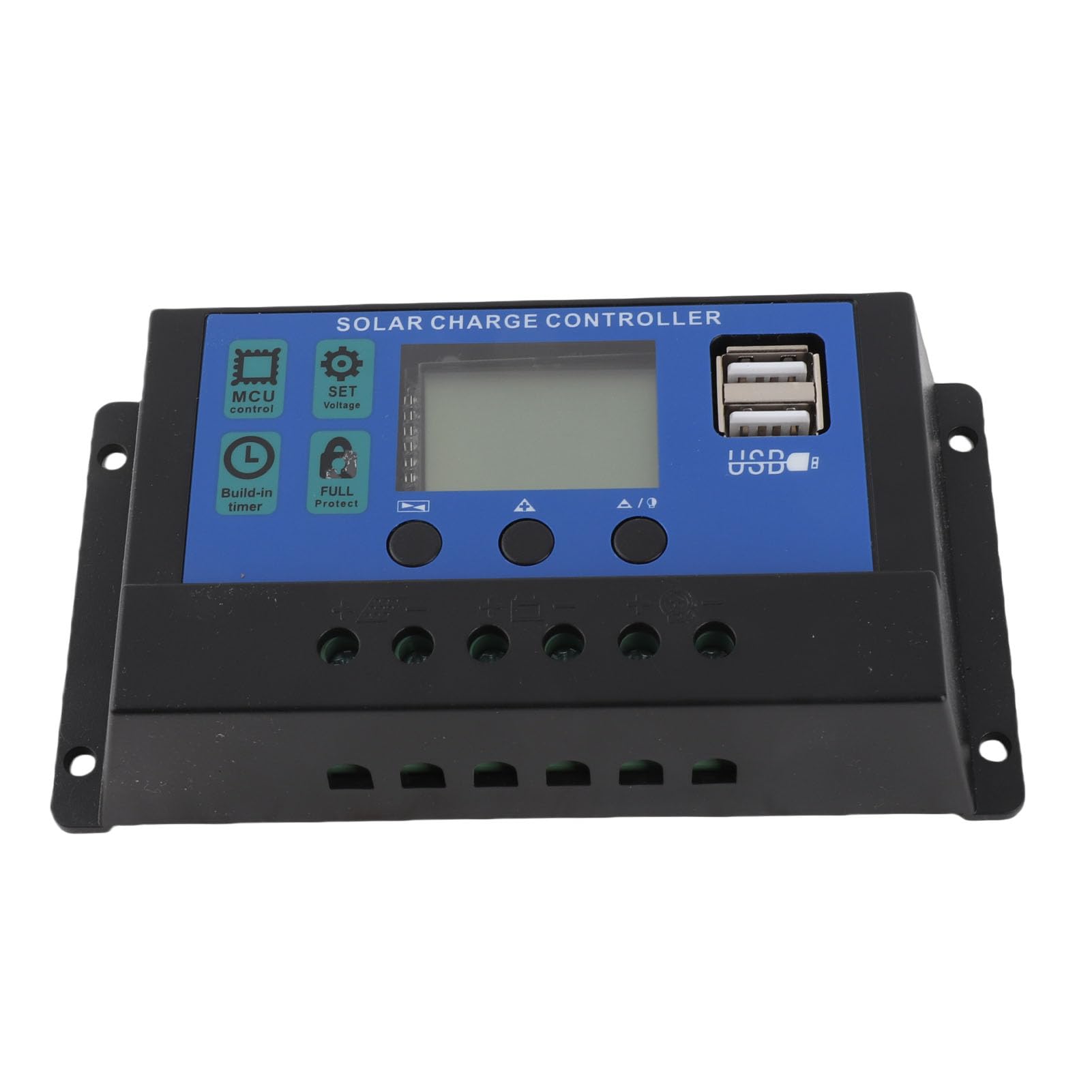 Kontroler ładowania słonecznego, 60A/50A/40A/30A/20A/10A 12V 24V, automatyczny regulator ładowania słonecznego, sterownik PWM, 50 A