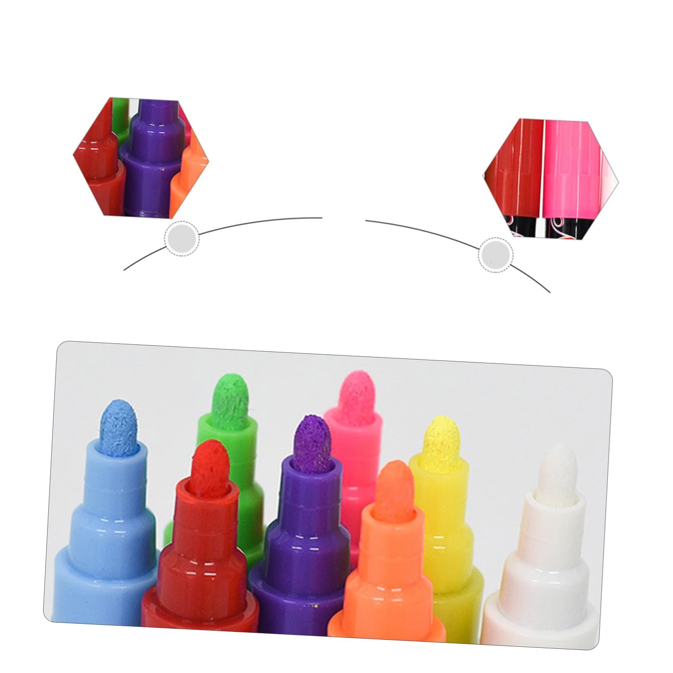 OSALADI 12 Stück Erasable Chalk Markers Flüssige Kreidemarker für Tafel Wiederverwendbare Marker für Kreative Projekte Ergonomisches Design und Staubfrei