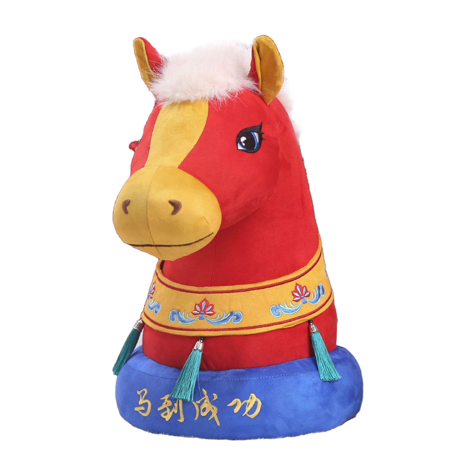 Giocattolo Di Peluche A Forma Di Cavallo Mascotte Per Le Feste E Il | Peluche per l'Anno del Cavallo Cinese per Automobile Ufficio Negozio Ristorante e Tavolo