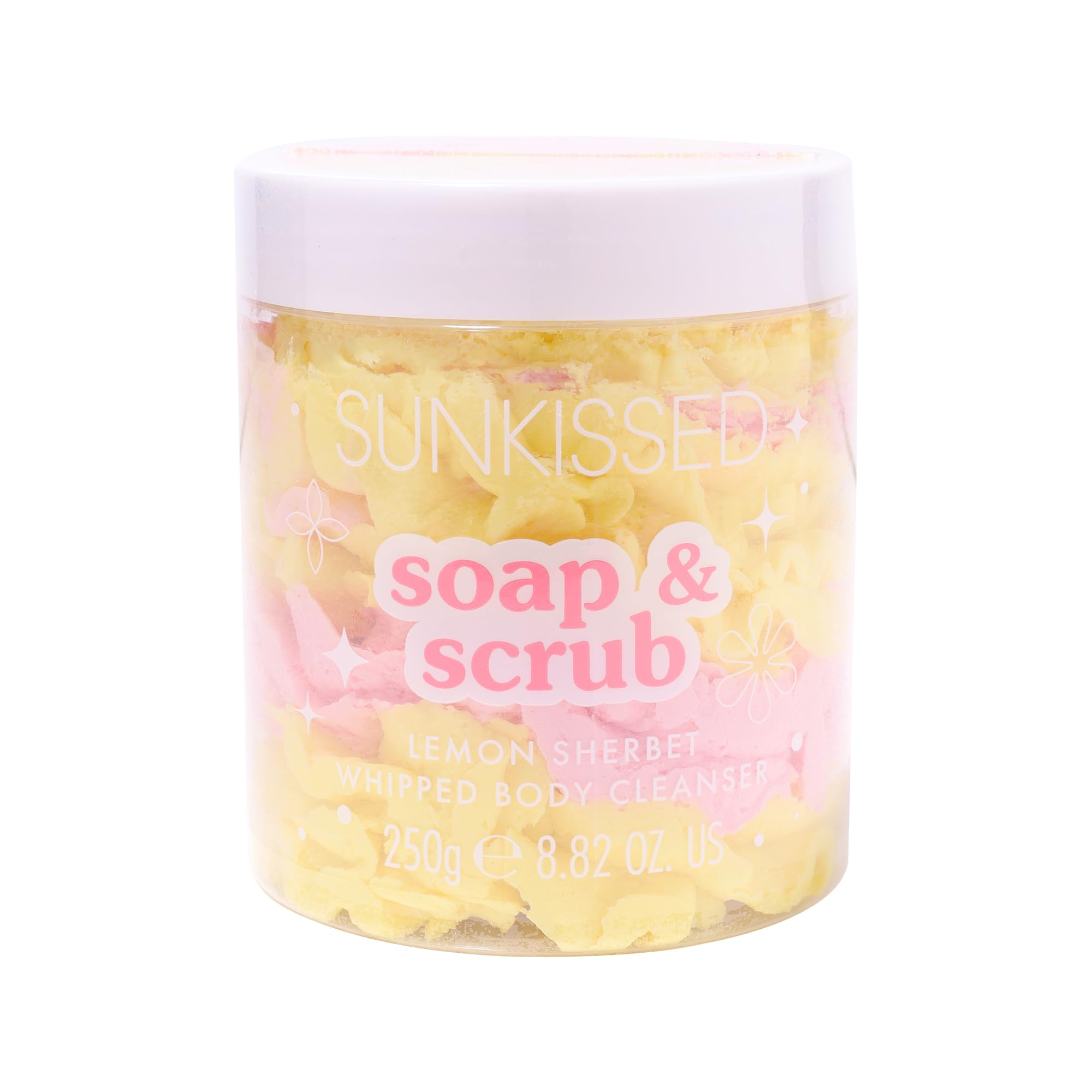 Sunkissed Light Soap & Scrub Lemon Sherbet Whipped Body Cleanser 250G