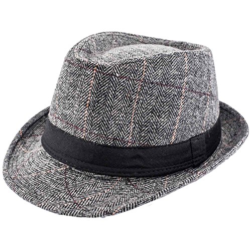 Image of The Tie Hub Fedora Hat for Men & Women|Wide Brim Felt, Sun hat, Beach Hat, Summer Hat, Party hat, Stylish hat
