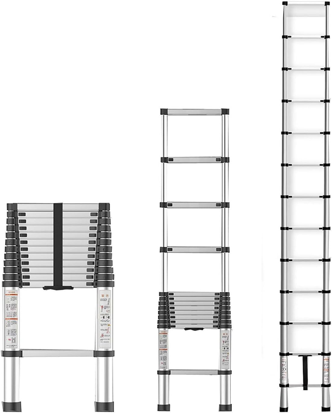 Telescoping Ladder, Portable Extension Ladder, Collapsible Ladders with Non-Slip Feet, 330lb Capacity for RV, Household and Outdoor Working (Size : 230cm/90.6in)
