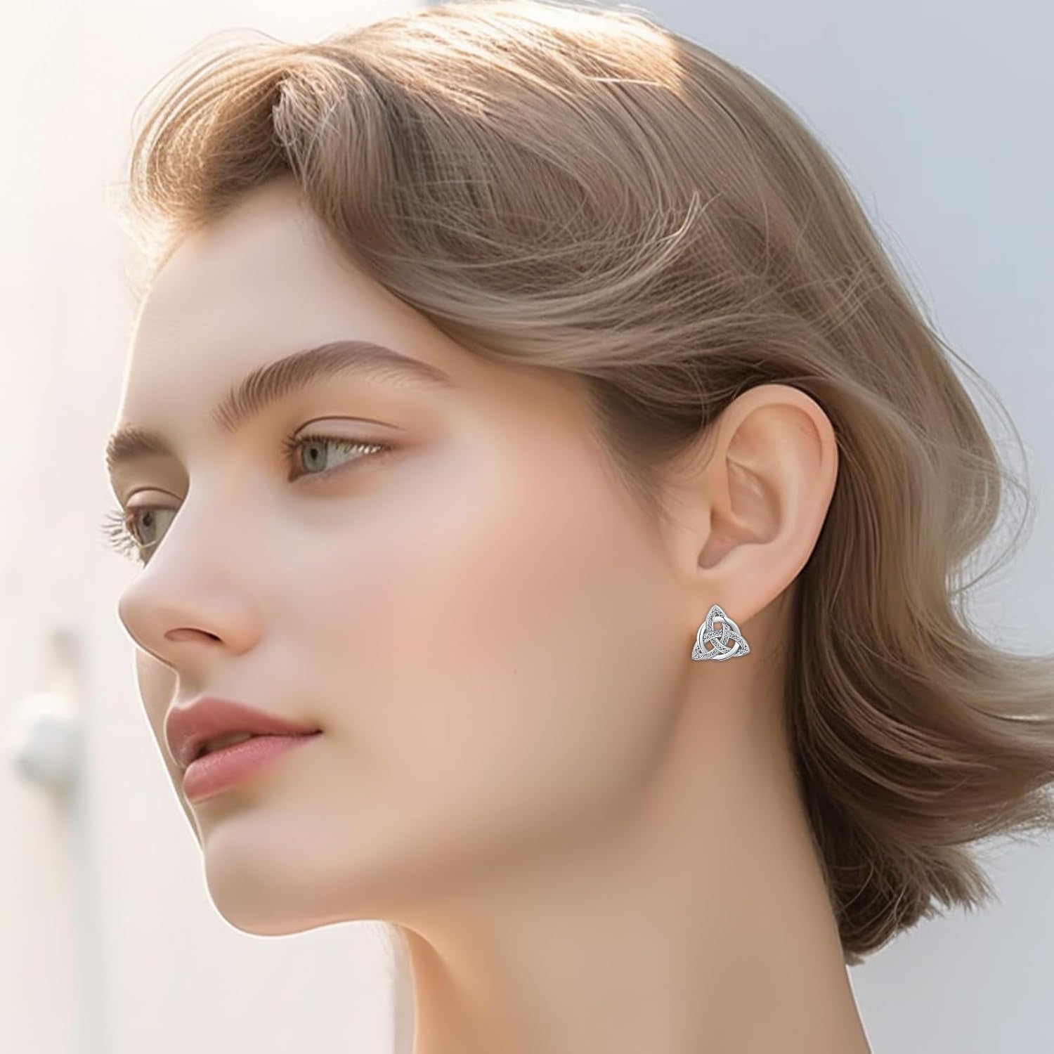 Axolotl/Cow/Pig/Sea Turltle/Celtic knot Stud Earrings for Women 925 Sterling Silver Dangle Earrings Jewelry Hypoallergenic Gifts for Mother's Day Graduation Birthday Christmas Holiday Gifts