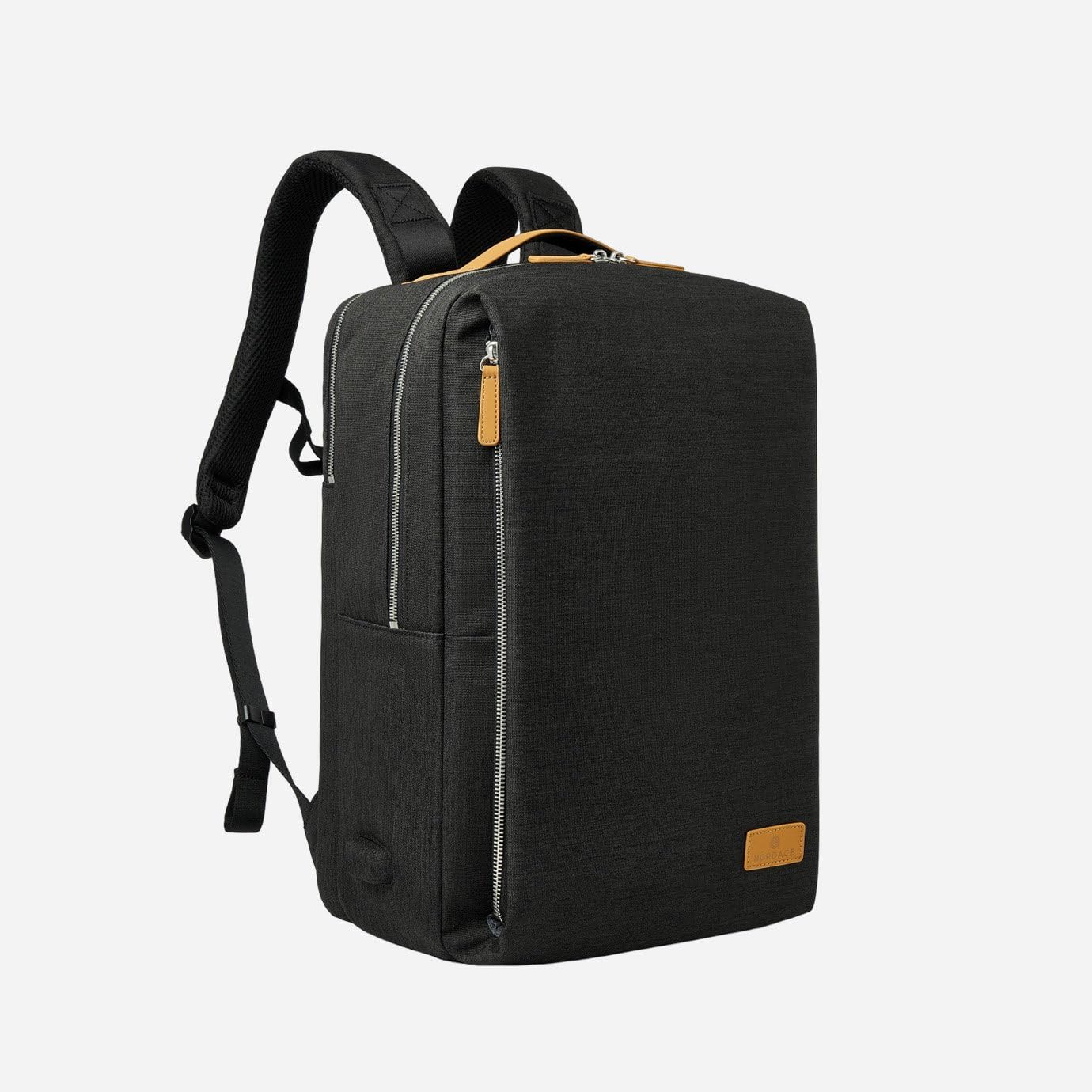 Nordace Siena Pro 15 - Zaino intelligente con ricarica USB, zaino per laptop da 16", zaino quotidiano da 20 l, per viaggi, tutti i giorni o lavoro, Nero-marrone., Normal, Zaini Daypack