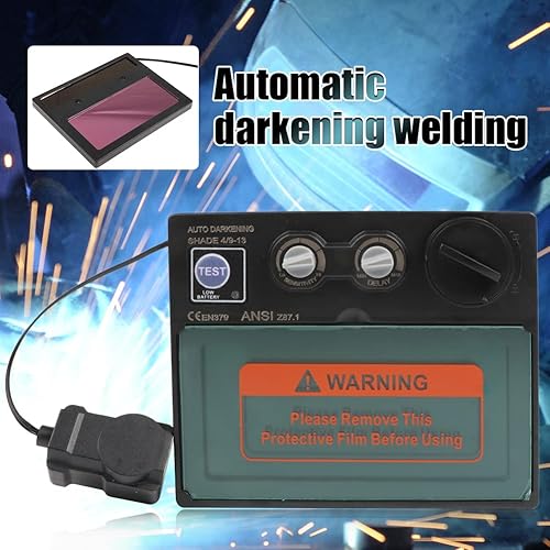 Miniatura 2 de Panel de lentes para casco de soldadura, funciona con energía solar, filtro de automatización, lentes de oscurecimiento automático