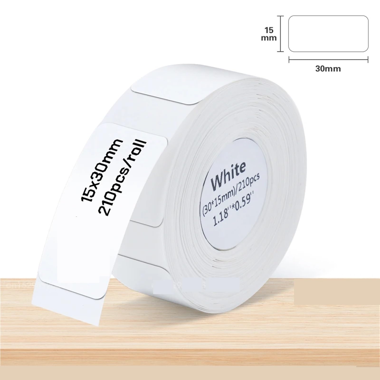 Lot de 10 étiquettes autocollantes en papier blanc