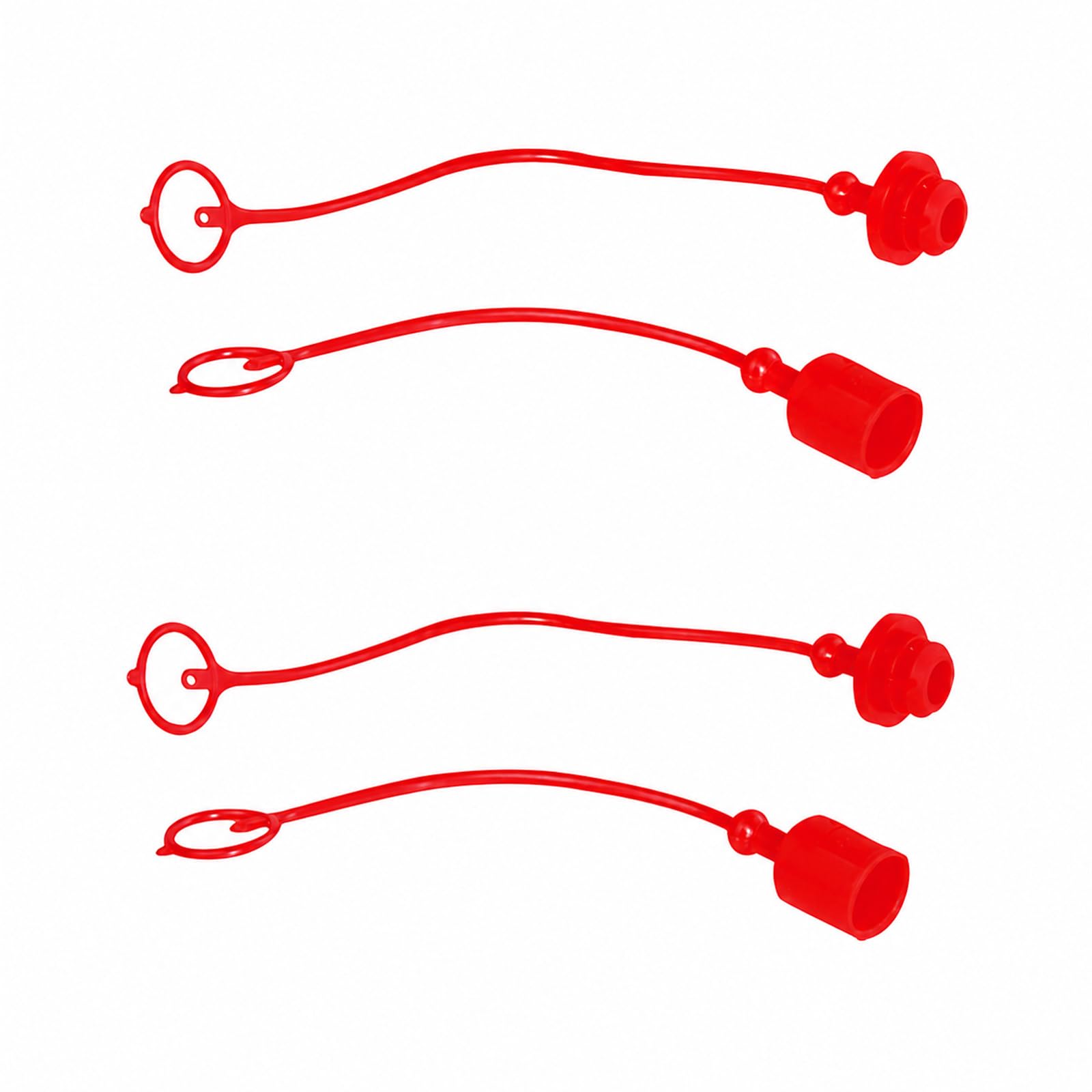 Evite fugas de aceite con acopladores hidráulicos de 1/2 pulgada y tapones protectores rojos