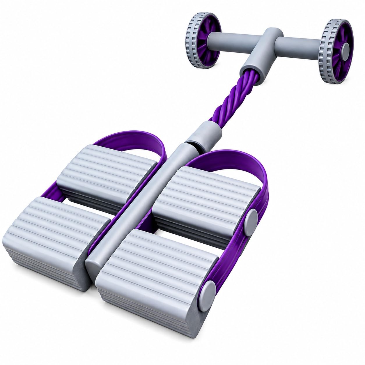 Upgraded Pedal Resistance Band with Handle, Foot Pedal Resistance Bands for Women men, Multifunction Pedal Resistance Band Sit Up Pull Rope Abdominal Trainer, Exercise Bands for Women Home Workout