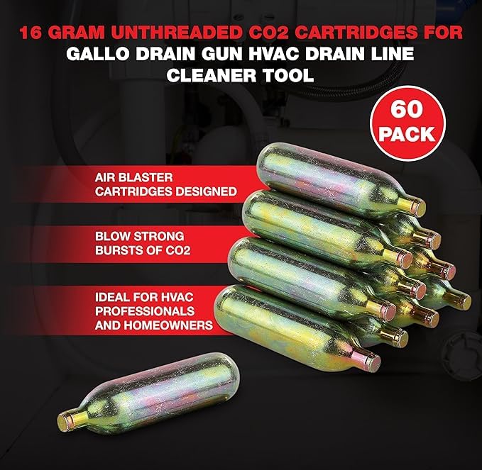 RedRock Bulk CO2 Cartridges 16 Gram Unthreaded Cartridge