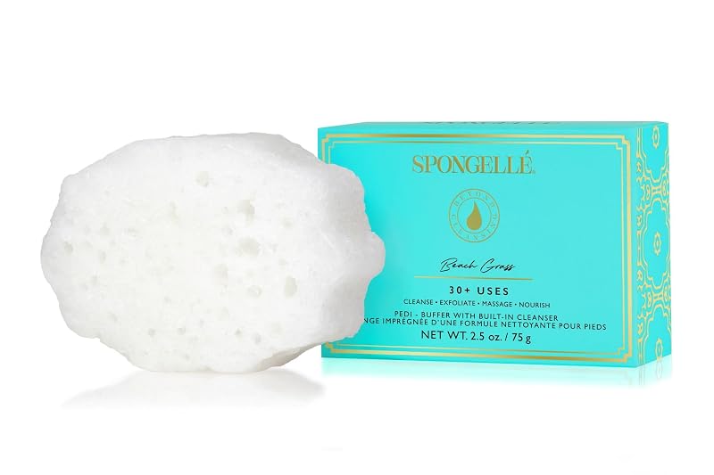 SPONGELLÉ Beach Grass Pedi Buffer Esponja de Banho para Pés