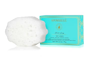 Spongelle Beach Grass Pedi Buffer Bath Sponge | Exfoliating Foot & Heel Scrub | Cleanse, Exfoliate, and Nourish in One Easy Step | Cruelty-Free, Vegan, Dermatologist-Tested, Made in USA | 30+ uses
