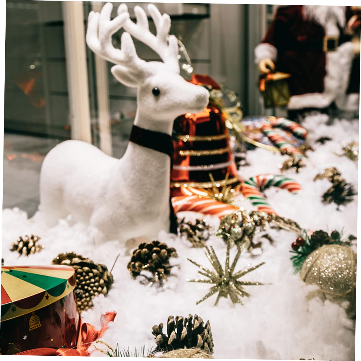5 Stücke Schnee Decke Für Weihnachten Dorf Gefälschte Schnee Dekoration 3D Ornamente