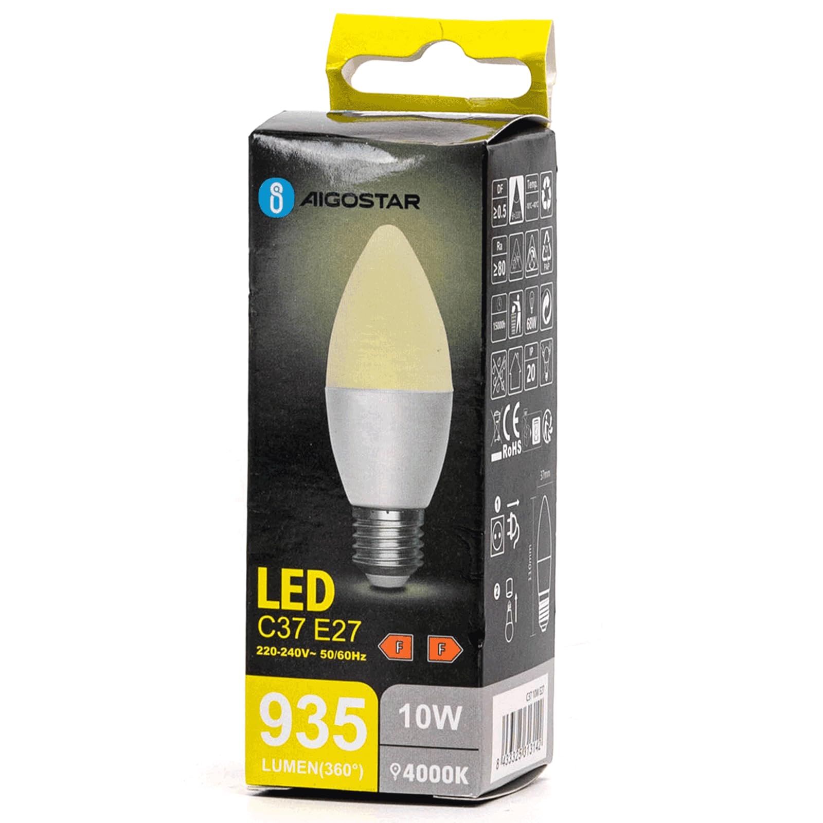 Blendend C37 E27 LED Bulb 10W 4000K, Neutral White, Energy efficient, Ideal for General Lighting and Saving on Electricity Consumption.