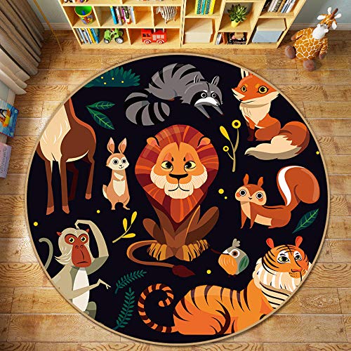 TXSA Spielteppich Kinder Baumwollteppich Rund thumbnail