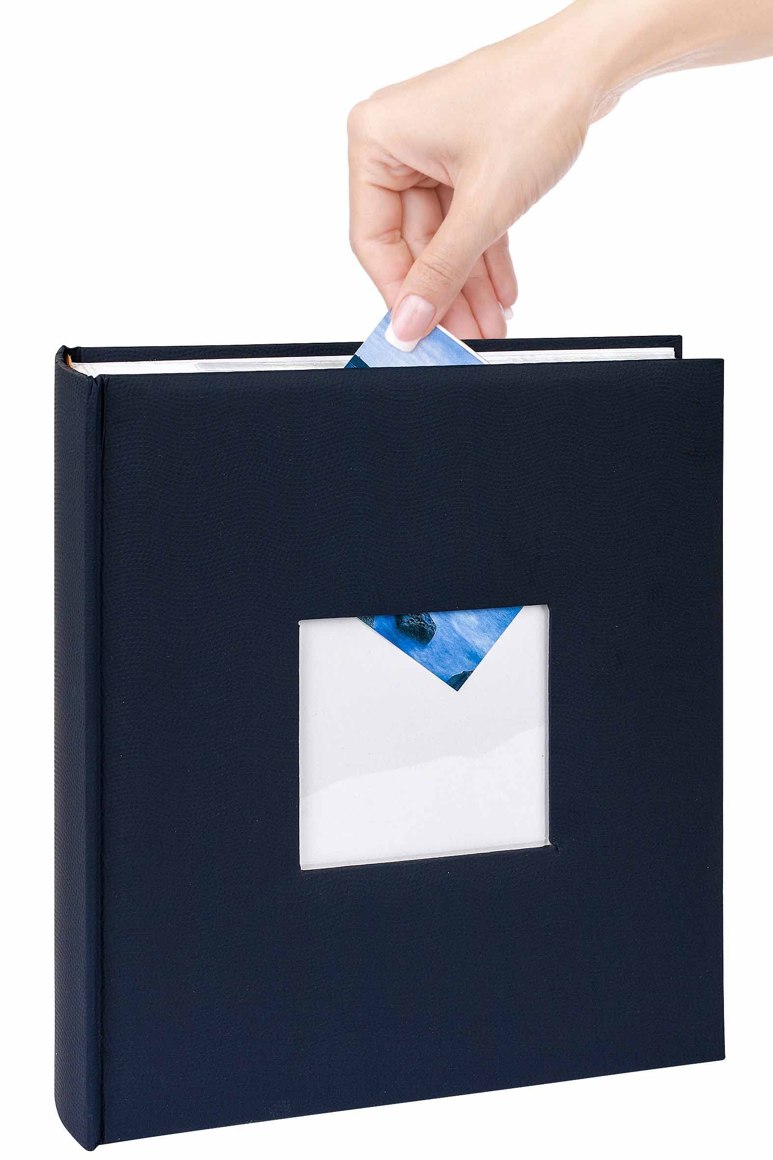 Album Portafoto Per 200 Foto 13x19cm - Con Memo, Interni Bianchi, Misure 27x28.5cm - Foto 11