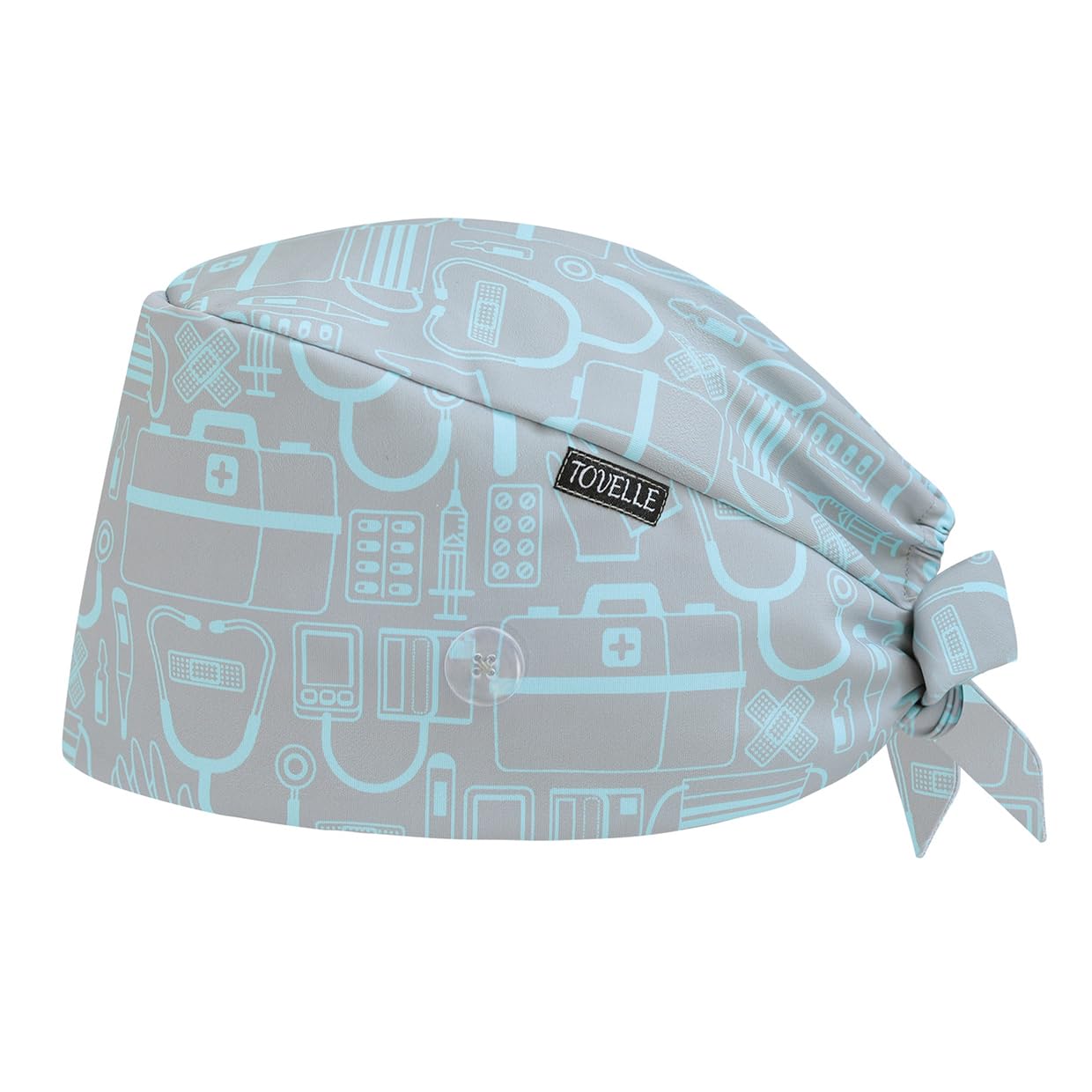 Scrub Caps for Men with Buttons,Classic Surgical Caps