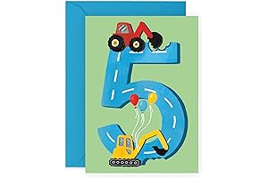 CENTRAL 23 5th Birthday Card for Boys - Happy 5th Birthday -...