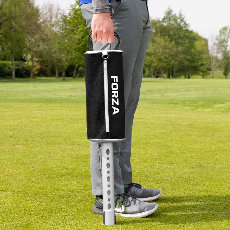 Forza Golf Shag Bag | Aluminium Golf Ball Collector | 85 Golf Ball Capacity