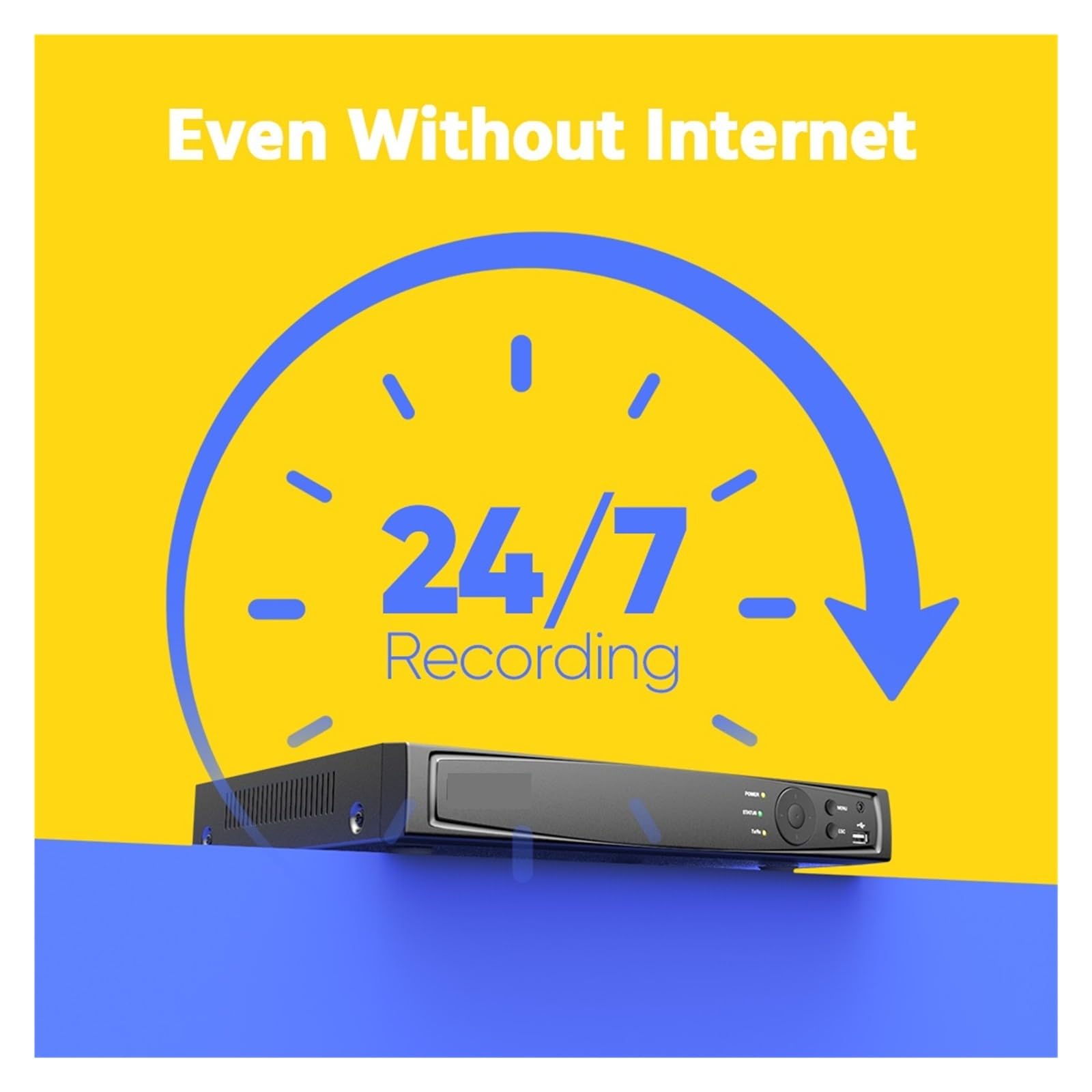 De Videovigilancia 4K Ultra HD PoE, Grabador NVR 8 Canales con Cámaras Seguridad MP, Kit CCTV, Grabación Audio, Cámara IP(None)