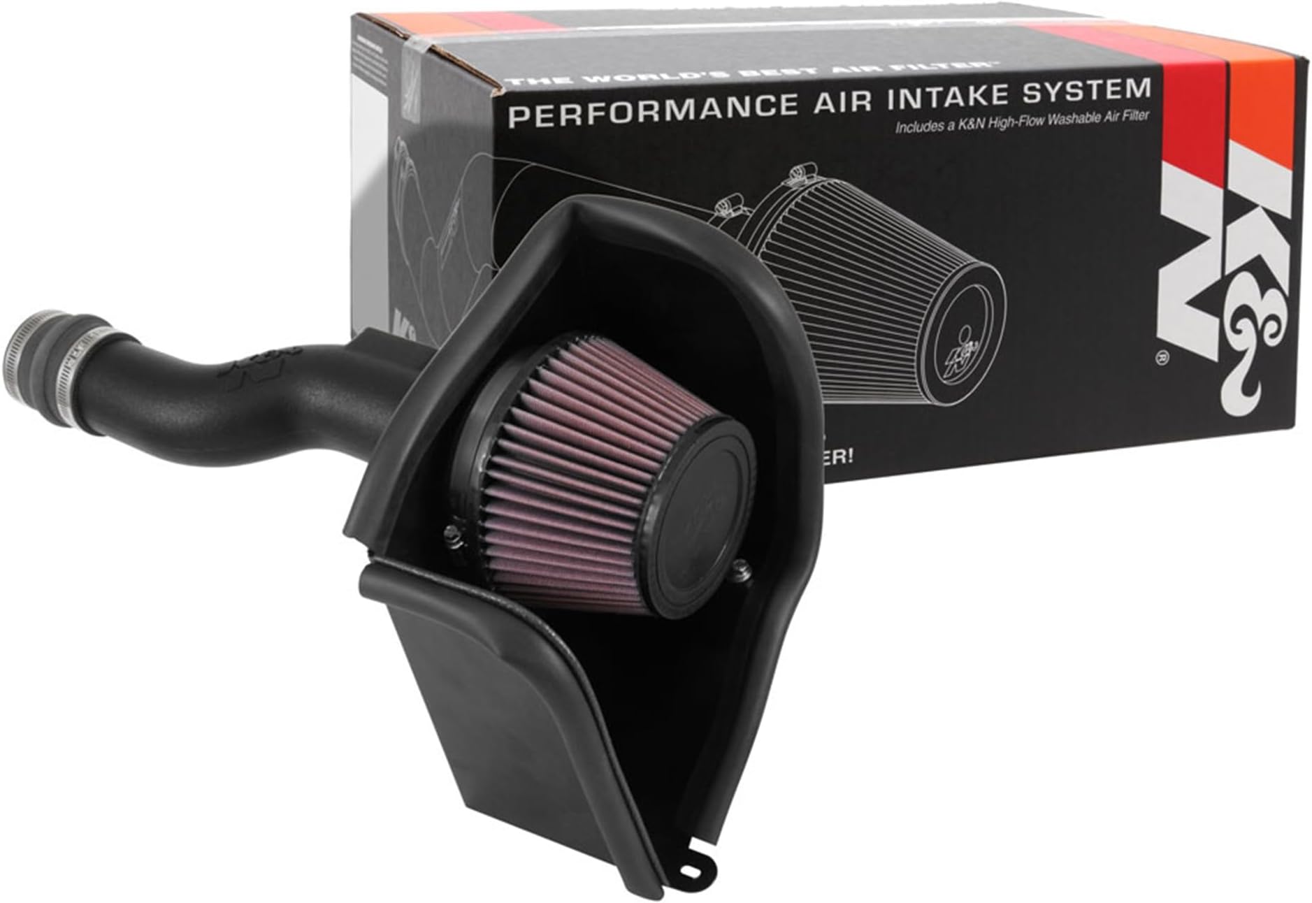 K&N Cold Air Intake Kit: High Performance, Guaranteed To Increase Horsepower: Fits 2016-2019 Honda Civic, 1.5L L4,63-3516