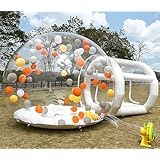 インフレータブル バブル ハウス テント 屋外 透明 バルーン バブル クリア テント 送風機付き クリア ドーム バルーン テント パーティー 結婚式 イベント 展示会用 10フィート