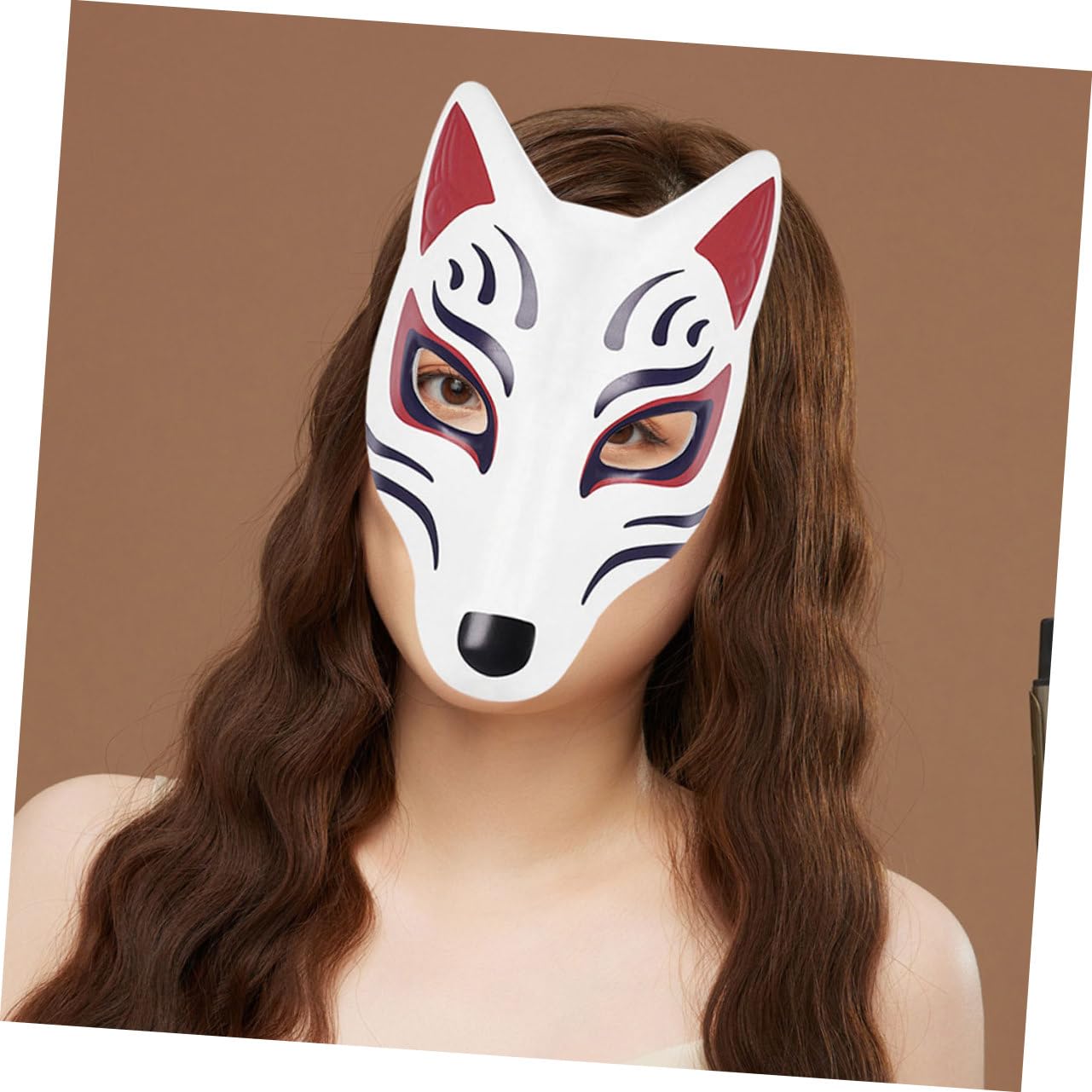 UPKOCH 4 Pezzi Fai Da Te Maschera Di Volpe Maschere Di Animali Verniciabili Per Bambini Decorazioni Artigianali Per Feste in Maschera Di Volpe Divertente Per