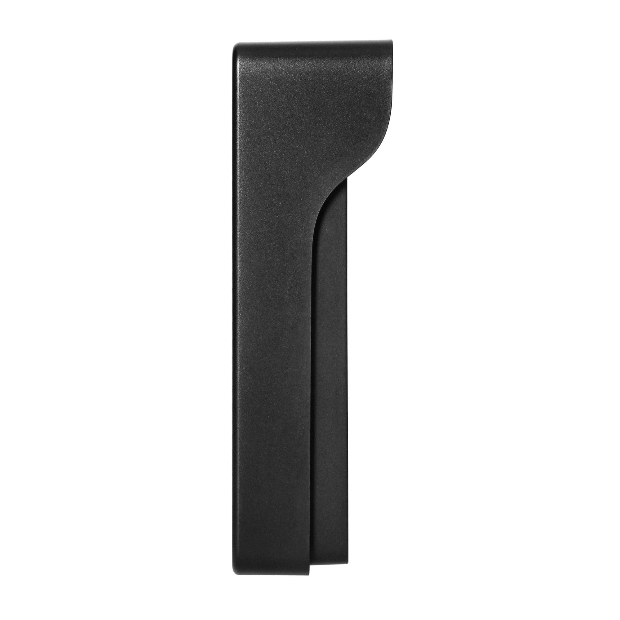 Kit Portier Audio Bidirectionnel avec Sonnette sans Fil Exterieur Etanche Interphone Mains Libres avec Pile Rechargable par USB-C pour 1 Famille Noir Parlophone sans Fil sans Combiné