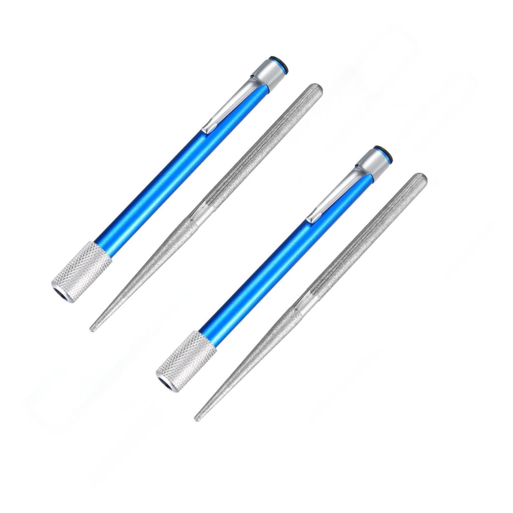 Nivofu,Pierres à Aiguiser En Diamant,Portable Aiguisoir à Couteau Avec Dentelure,Poche Stylo à Aiguiser,Multifonction Rétractable Fusil A Aiguiser Diamant Pour Cuisine, Pêche,Activités De Plein