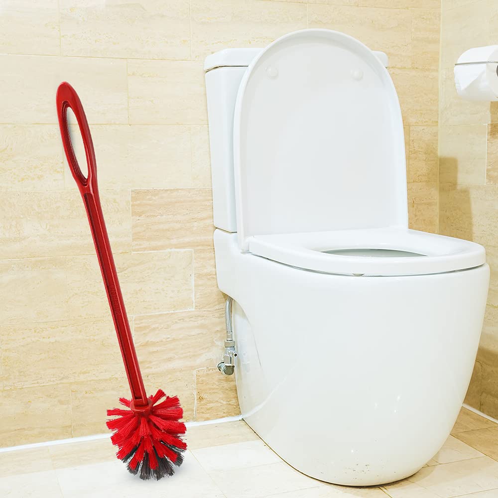 Cello Kleeno Eco Round Toilet Brush, 1pc, Red and Grey - Image 4 thumbnail