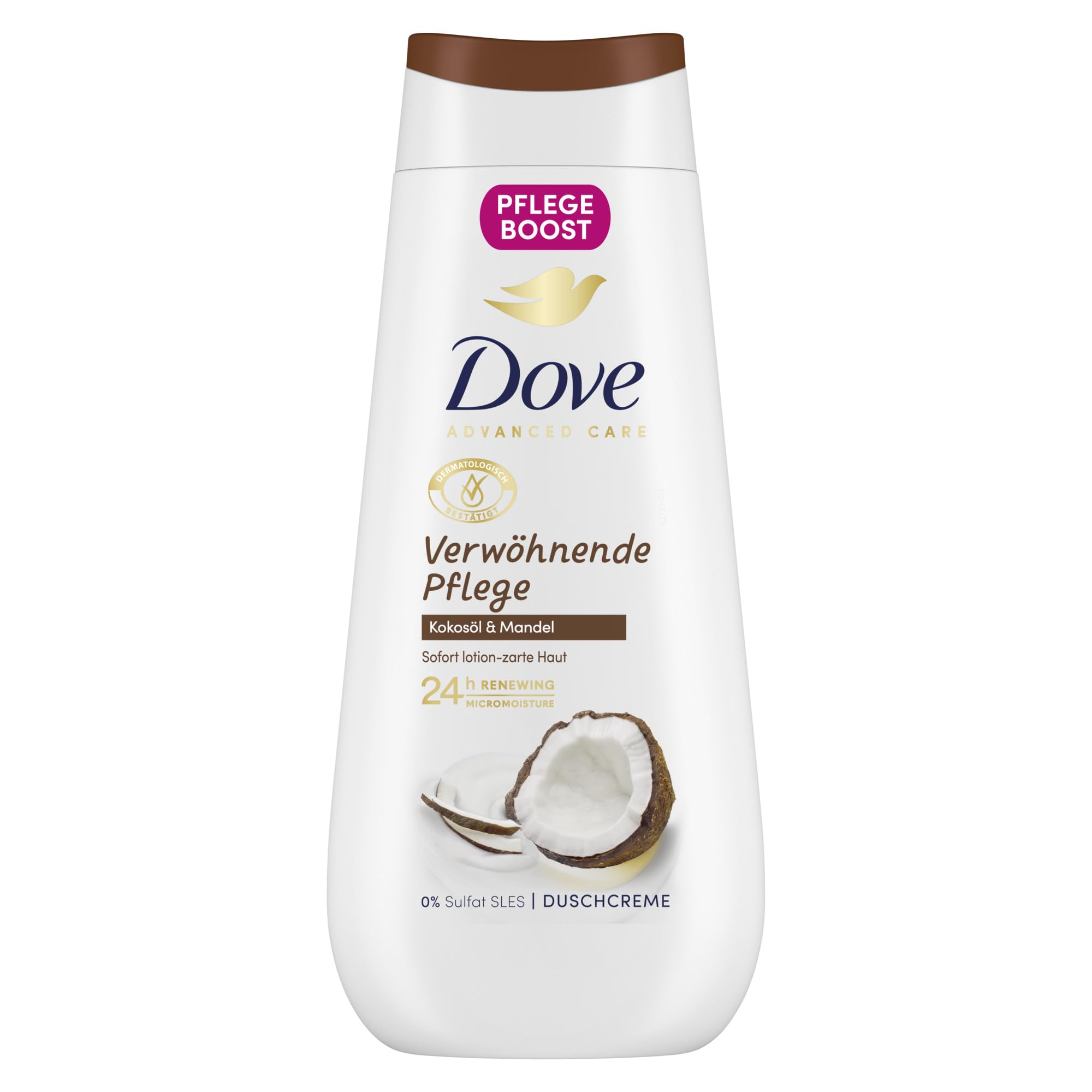 Dove Advanced Care Duschcreme Verwöhnende Pflege mit 24h Renewing MicroMoisture regeneriert trockene Haut 225 ml
