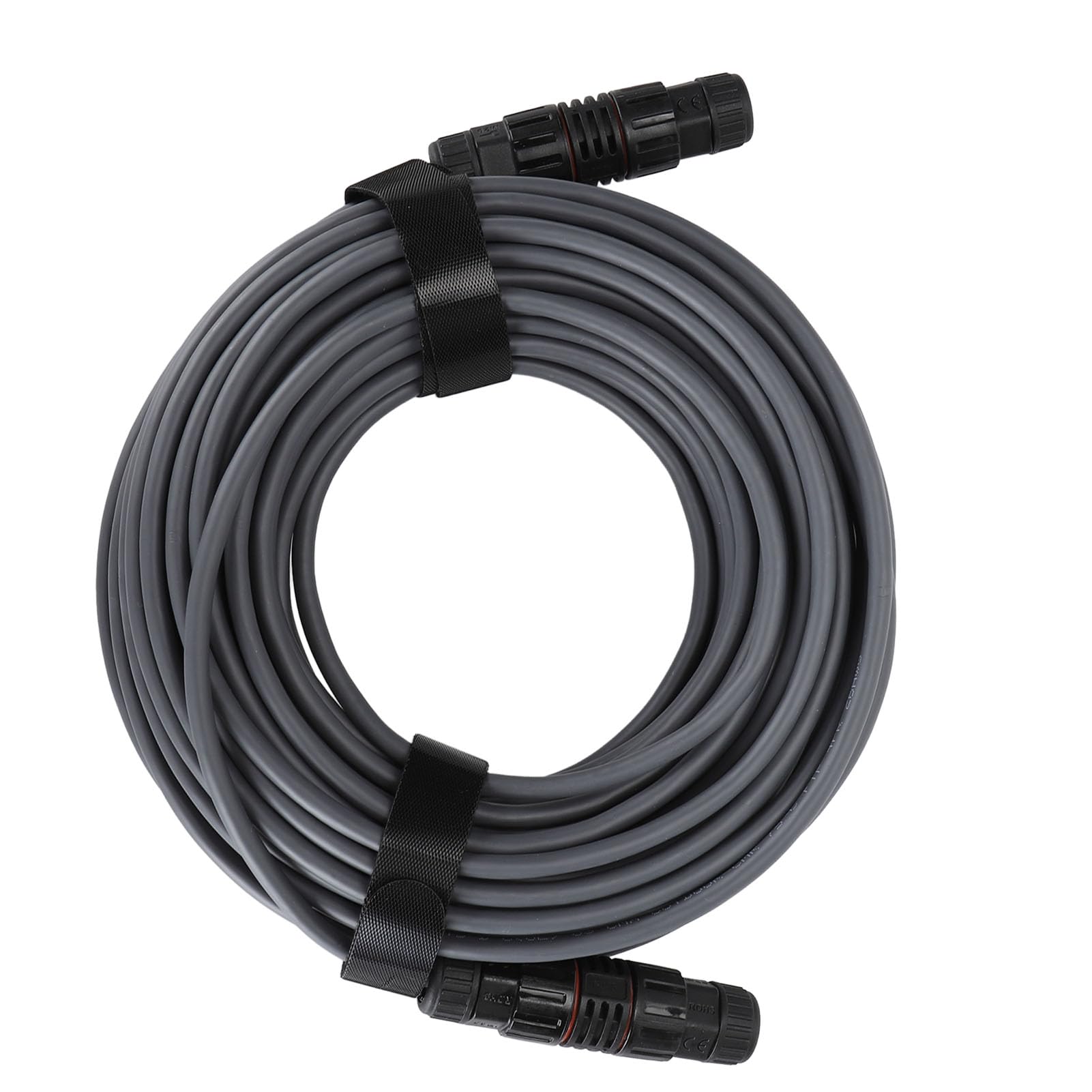 Cable de Extensión de 75 Pies, Cobre Blindado Impermeable para Satélite Rectangular V2, Uso en Interiores y Exteriores, Gris, 1 Paquete