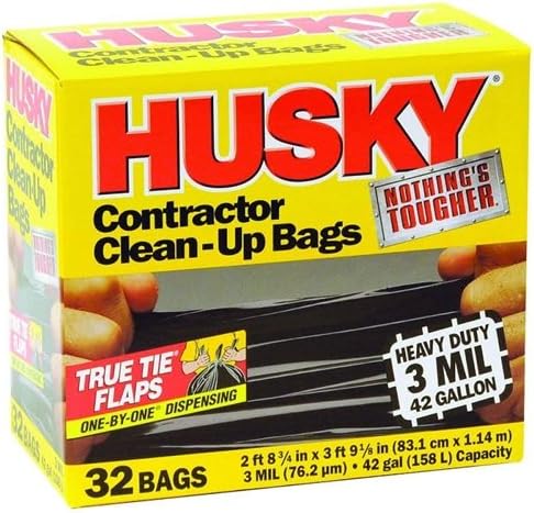 Wetsel Husky 42 Gal Contractor Clean-Up Bags 32 Count