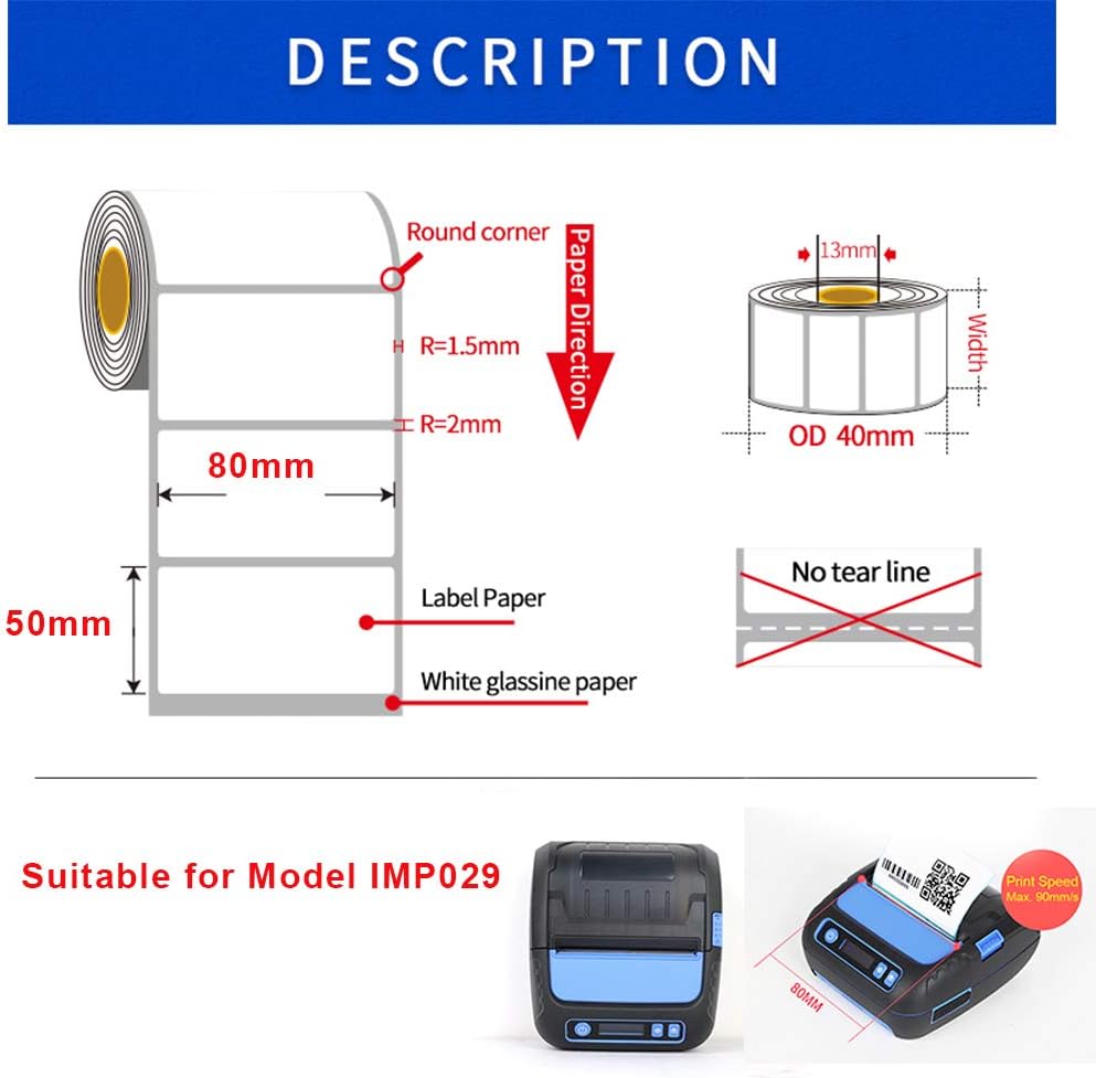 Blасk Frіdау - 40% оƒƒ MUNBYN Thermal Paper (80*50mm*20 rolls)