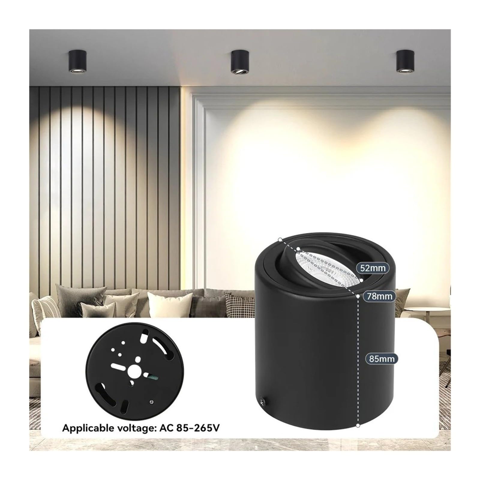 Wymiana reflektora downlight LED oświetlenie sufitowe żarówki