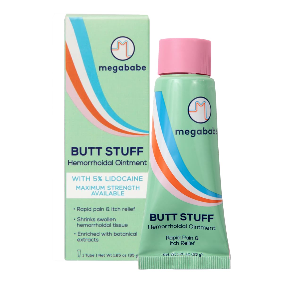 Hemorrhoidal Ointment | with 5% Lidocaine | Rapid Pain & Itch Relief | Shrinks Swollen Hemorrhoidal Tissue | 1.25 oz