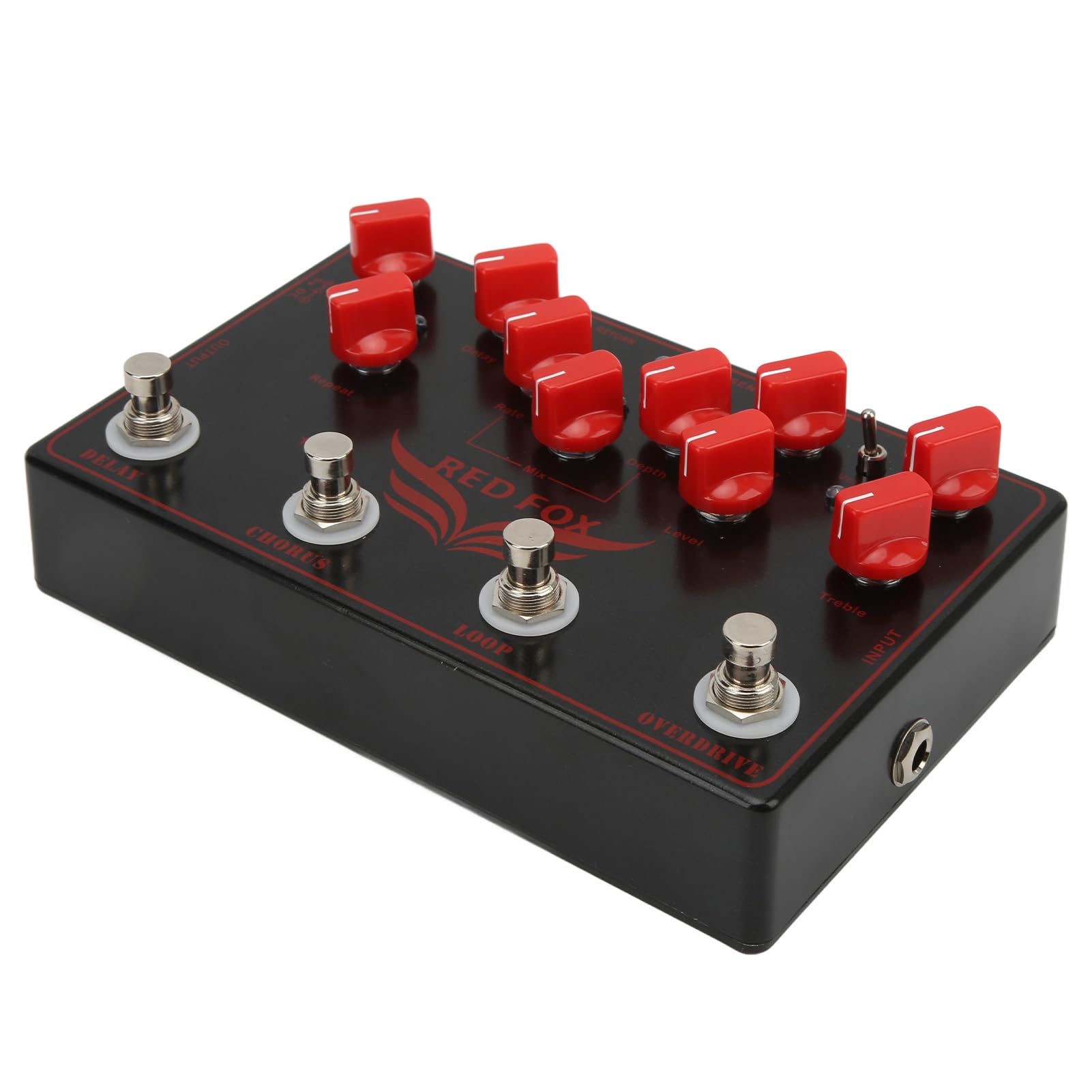 RiToEasysports Multiefektowy Syntezatorowy pedał Gitarowy z Dobrymi Efektami Modulacji Analogowej Chorus dla Gitarzystów Black Metal